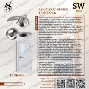 Panic Exit Device Trim Lock