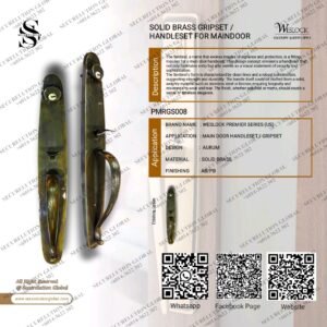 SOLID BRASS GRIPSET /HANDLESET FOR MAINDOOR