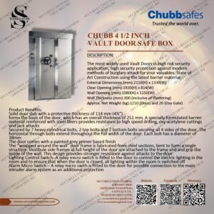 Chubb 4 1/2 Inch Vault Door Safe Box