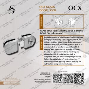 GLASS LOCK FOR SLIDING DOOR & SWING DOOR (No hole require)