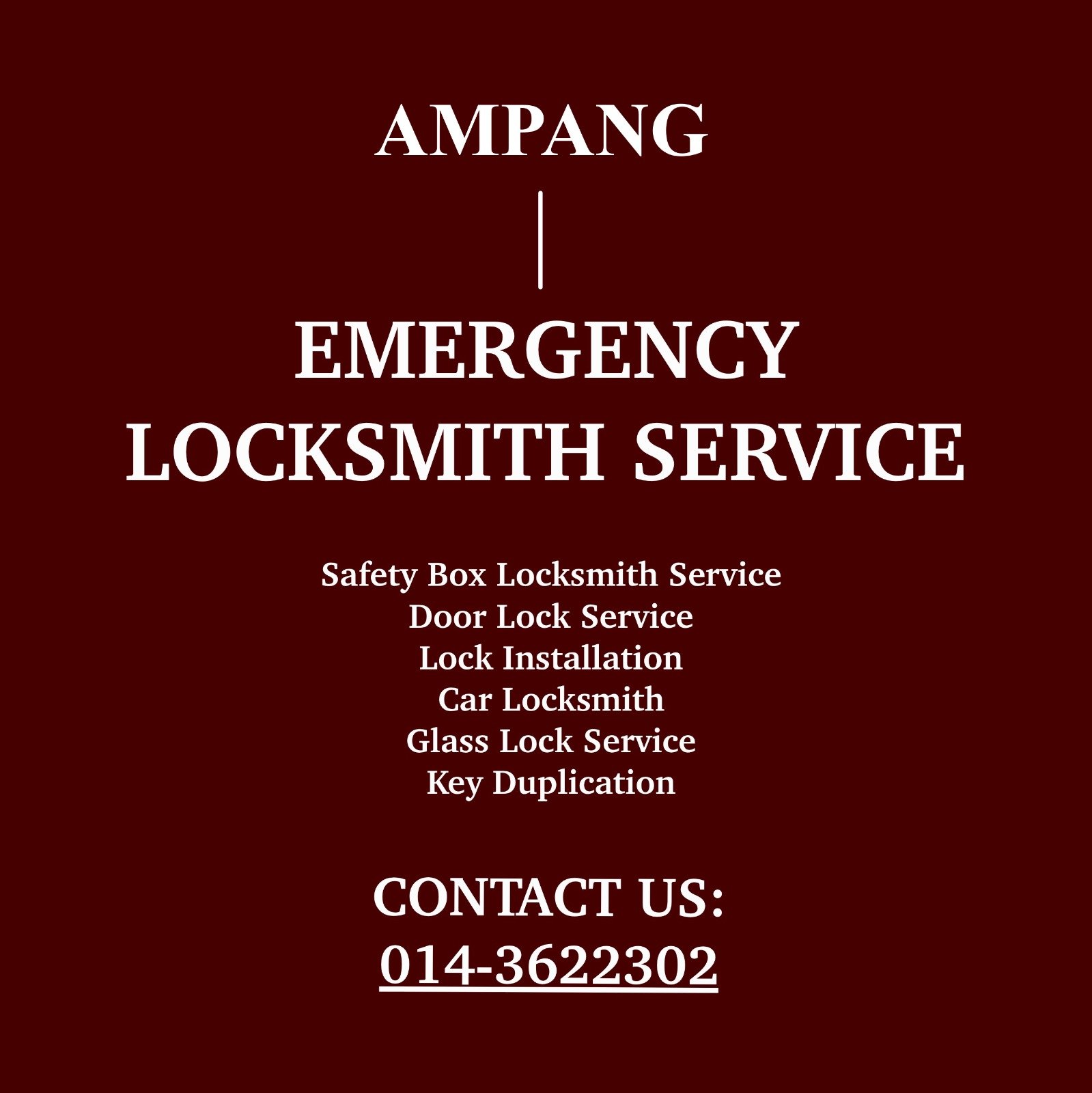 ampang emergency locksmith