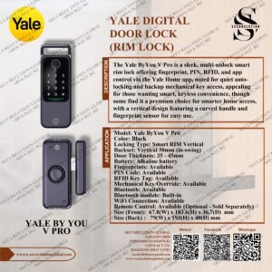 YALE DIGITAL DOOR LOCK(RIM LOCK)