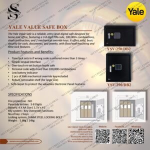 YALE VALUE SAFE BOX