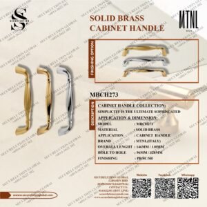 SOLID BRASS CABINET HANDLE