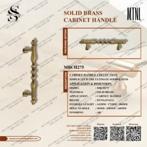 SOLID BRASS CABINET HANDLE