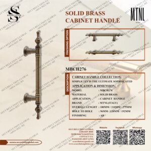 SOLID BRASS CABINET HANDLE