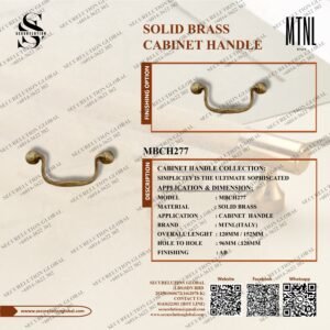 SOLID BRASS CABINET HANDLE
