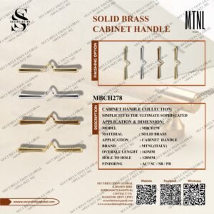SOLID BRASS CABINET HANDLE