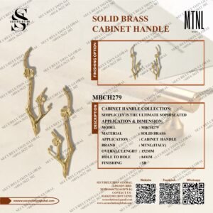 SOLID BRASS CABINET HANDLE