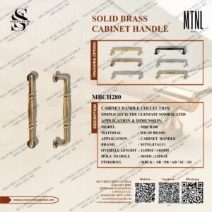 SOLID BRASS CABINET HANDLE