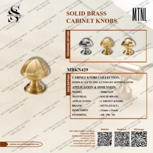 SOLID BRASS CABINET KNOBS