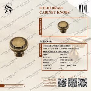 SOLID BRASS CABINET KNOBS