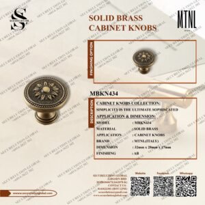 SOLID BRASS CABINET KNOBS