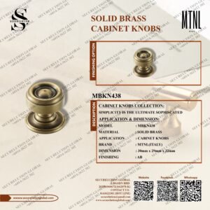 SOLID BRASS CABINET KNOBS