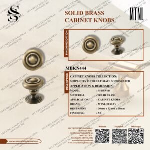 SOLID BRASS CABINET KNOBS