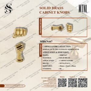 SOLID BRASS CABINET KNOBS