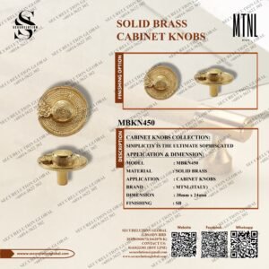 SOLID BRASS CABINET KNOBS