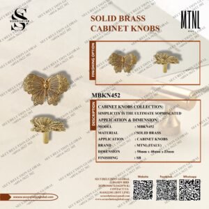 SOLID BRASS CABINET KNOBS