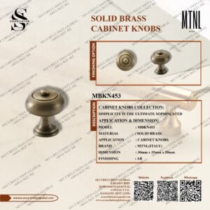SOLID BRASS CABINET KNOBS