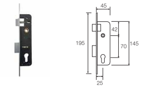 SW Taiwan Grill Door Lock GRIL007 - Image 3
