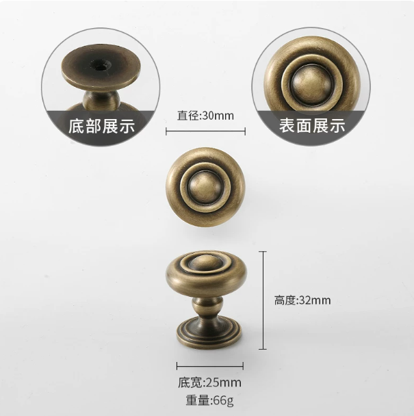 SOLID BRASS CABINET KNOBS - Image 2