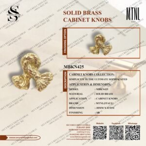SOLID BRASS CABINET KNOBS